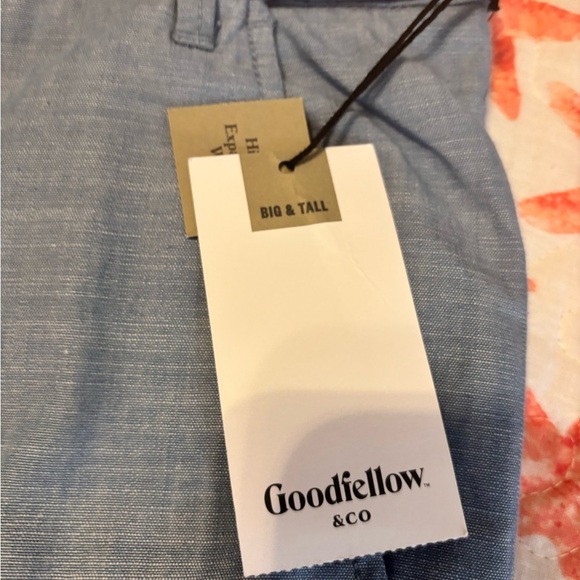 Goodfellow & Co Sky Blue Men's Flat Front Shorts - Picture 5 of 6